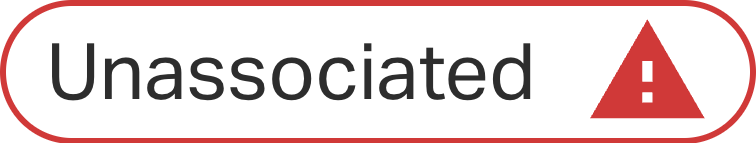 Unassociated status badge